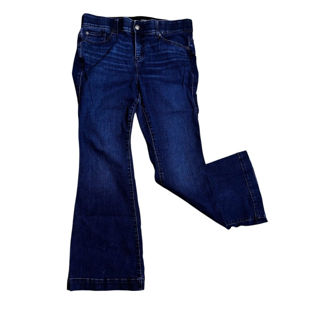 Torrid Bombshell Flare Jeans Woman's 16R Dark blue 5 pocket stretch Denim